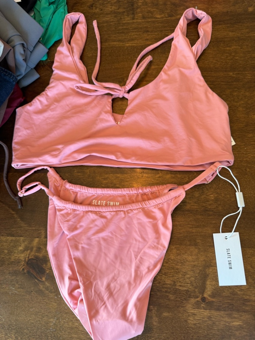 Slate Swim Pink Two-Piece Bikini Set